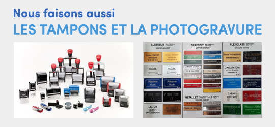 tampons et photogravure